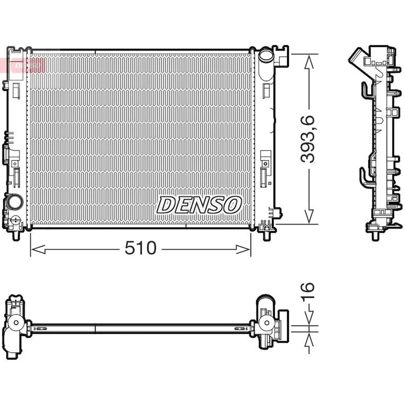 Denso Engine Radiator DRM46103