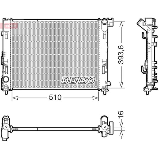Denso Engine Radiator DRM46103