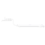 Juratek Brake Hydraulic Hose Line Rear JBH1526L
