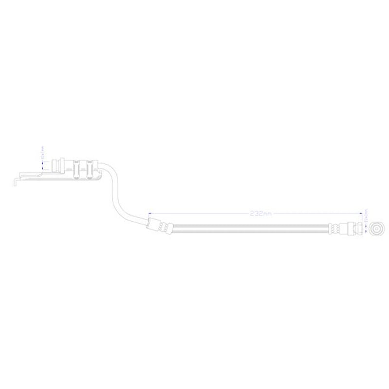 Juratek Brake Hydraulic Hose Line Rear JBH1526L