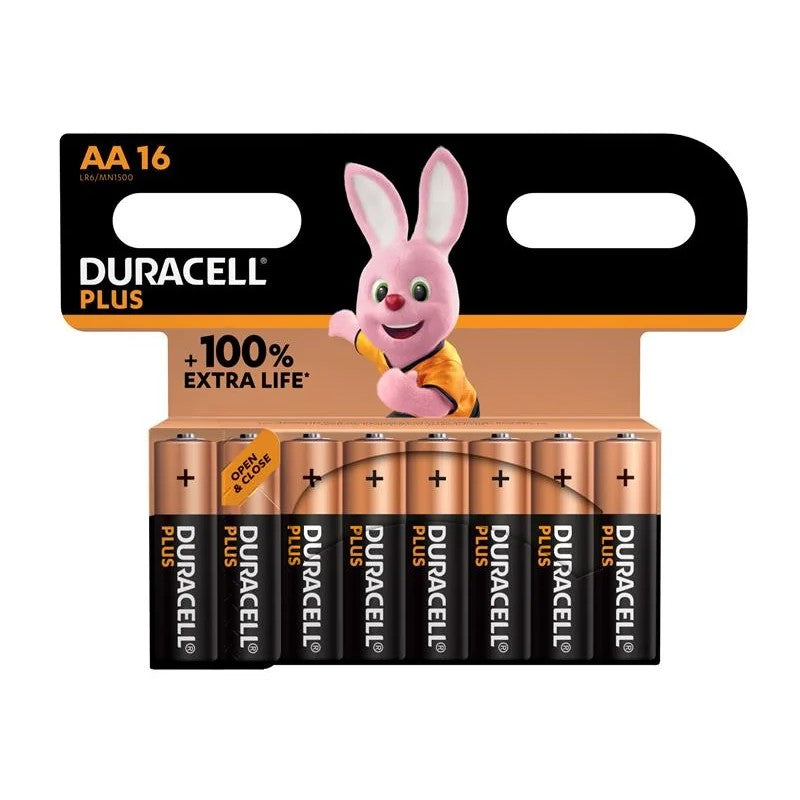 Duracell AA Cell +150% Plus Power Batteries (Pack 16) - S19035