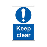 Scan Keep Clear - PVC Sign 200 x 300mm - 0253