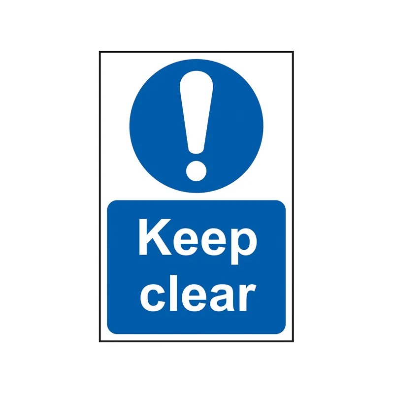 Scan Keep Clear - PVC Sign 200 x 300mm - 0253