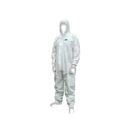Scan Chemical Splash Resistant Disposable Coverall White Type 5/6 L (39-42in)