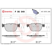 Brembo 4 x Front Brake Pad Set P06049