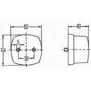 Hella Position Lamp (Clear) Left 2PF 003 057-001 82.25260-6015 2PF 003 057-001