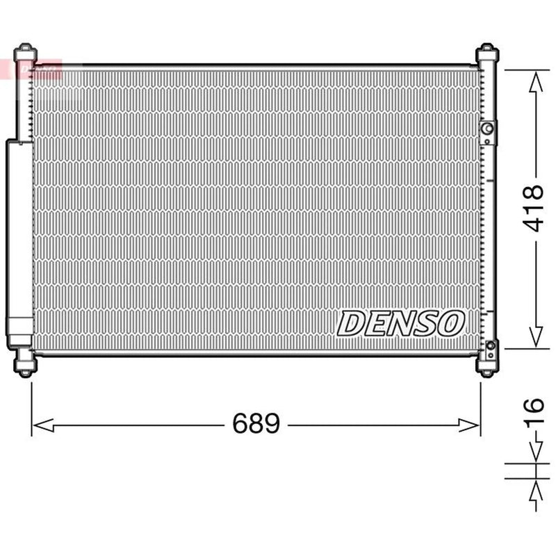 Denso Air Conditioning Condenser DCN47006