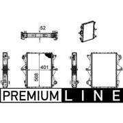 Mahle Engine Radiator CR 1169 000P