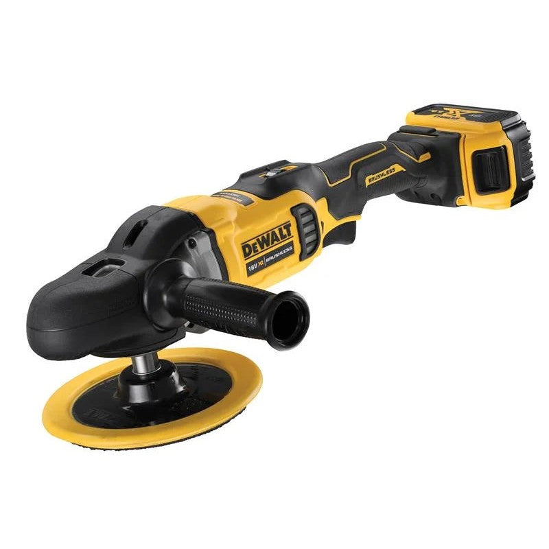 DEWALT Power Tools DCM849P2 XR Brushless Rotary Polisher 180mm 18V 2 x 5.0Ah