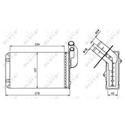 NRF Heater Matrix Core Heat Exchanger 58836
