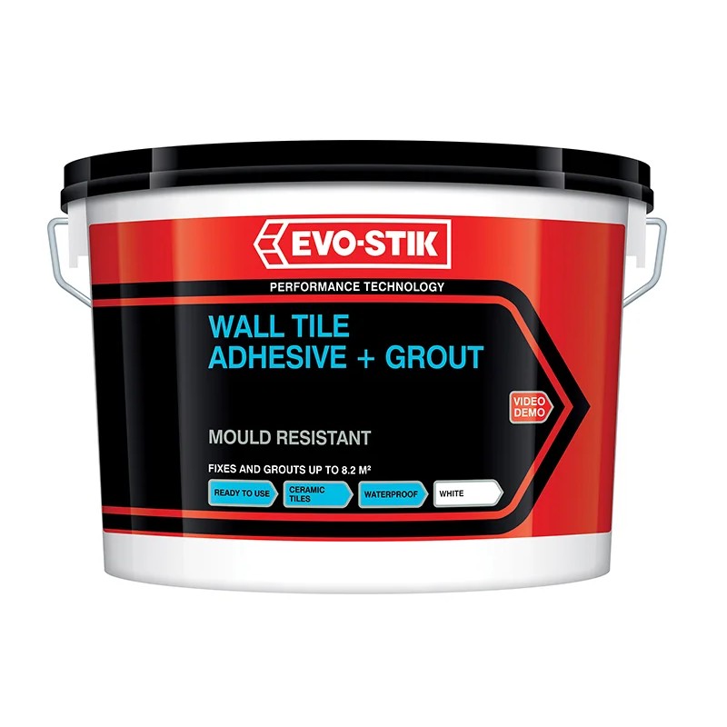 Evo-Stik Mould Resistant Wall Tile Adhesive & Grout 2.5 litre - 30812623