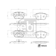 Febi Front Brake Pad Set 180626