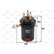 Valeo Fuel Filter Element 587555