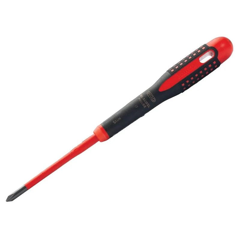 Bahco ERGO™ Slim VDE Insulated Phillips Screwdriver PH1 x 80mm - BE-8610SL