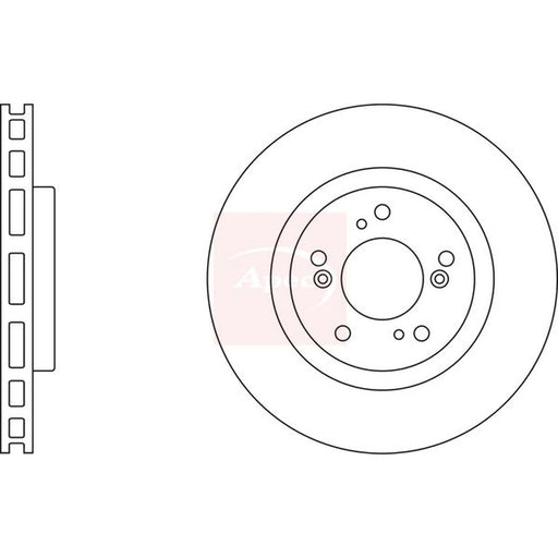 Apec 2 x Vented Front Brake Discs DSK2329