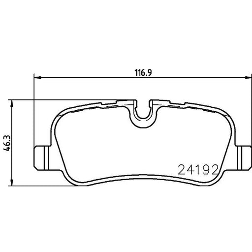 DON Rear Brake Pad Set PCP2177