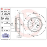 Brembo 2 x Rear Brake Discs 08.8554.21
