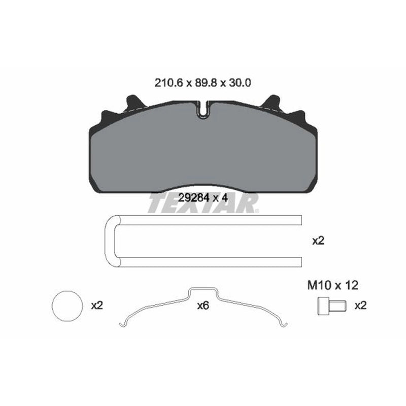 Textar Rear Brake Pad Set 2928401
