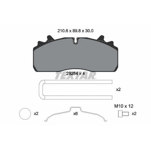 Textar Rear Brake Pad Set 2928401