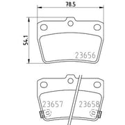 DON Rear Brake Pad Set PCP1260