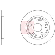 Apec 2 x Solid Rear Brake Discs DSK2965