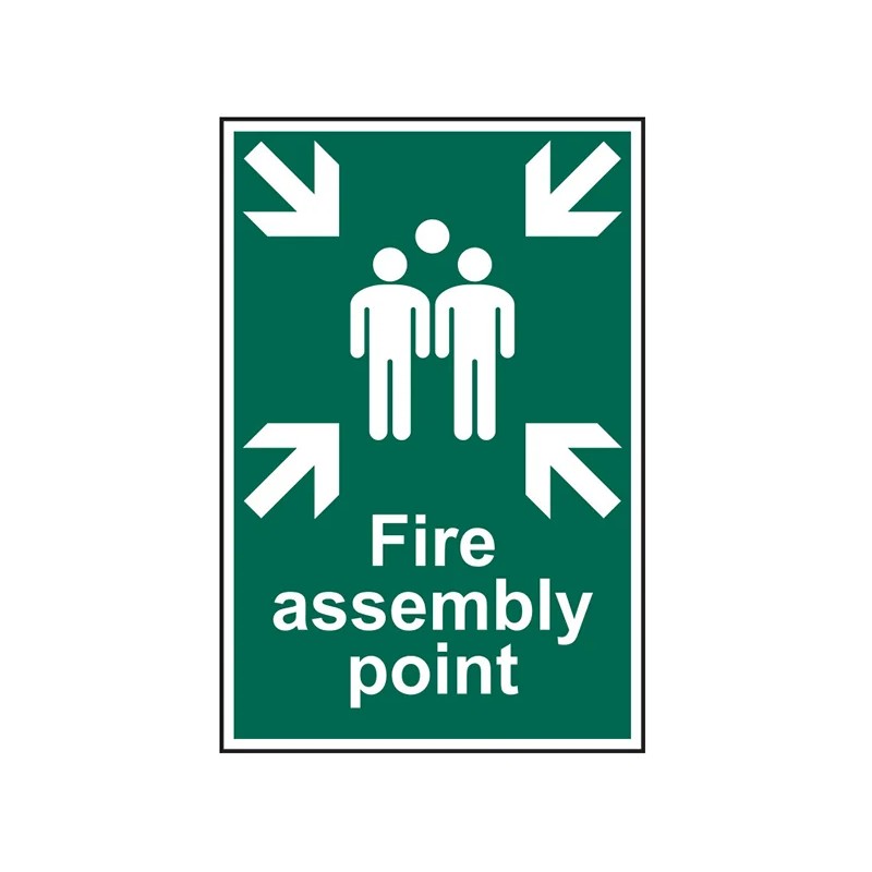 Scan Fire Assembly Point - PVC Sign 200 x 300mm - 1541