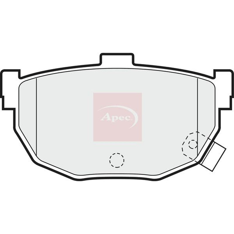 Apec Rear Brake Pad Set PAD674