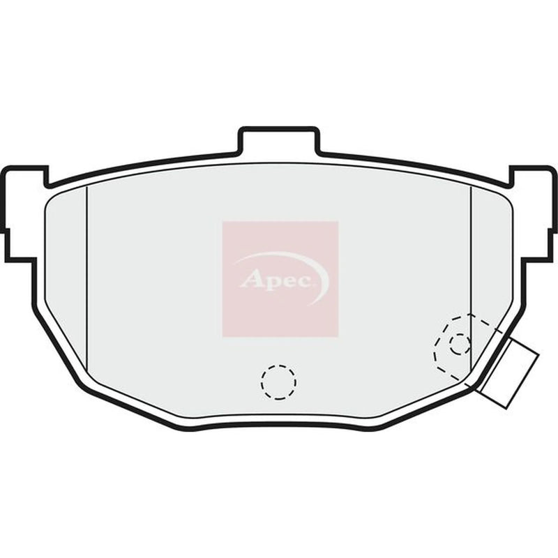 Apec Rear Brake Pad Set PAD674