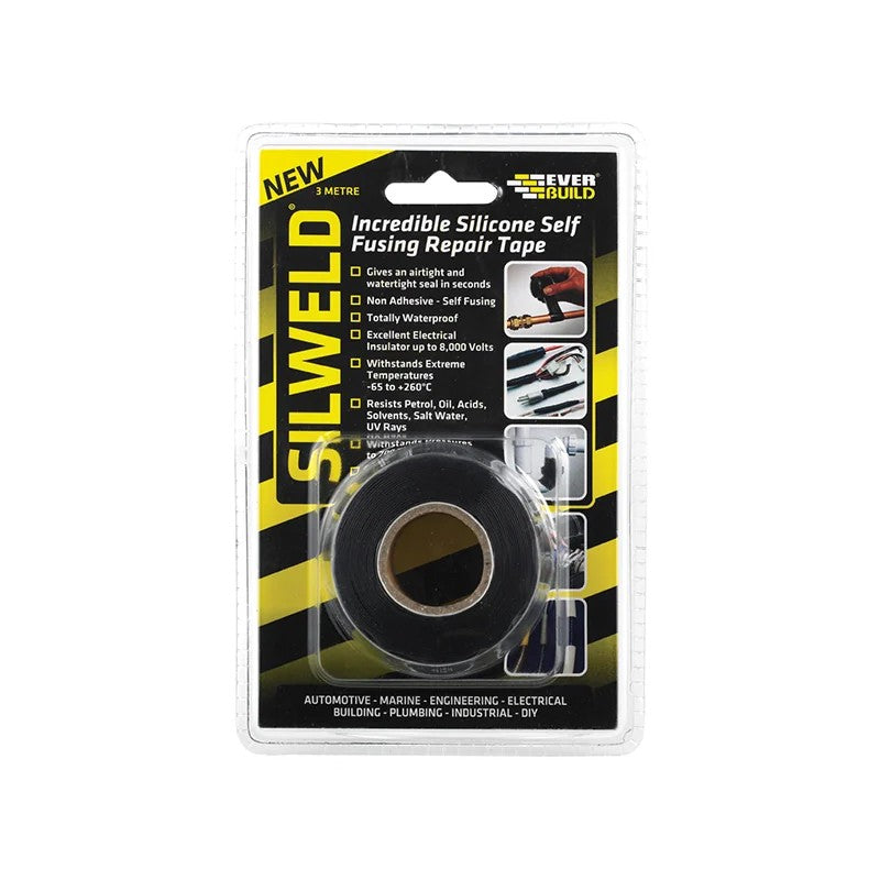 Everbuild Sika Silweld Tape 3m Black - 484806