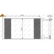 NRF Air Conditioning Condenser 35487
