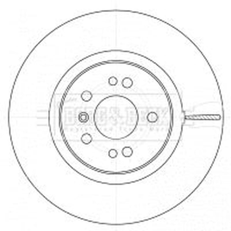 Borg & Beck 2 x Vented Front Brake Discs BBD5918S