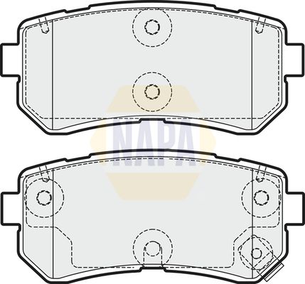 NAPA Front Vented & Rear Vented Brake Discs & Pads fits KIA