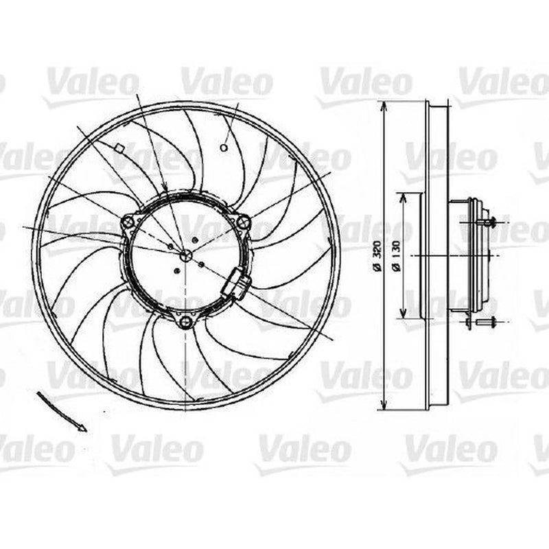 Valeo Engine Cooling Fan 696083