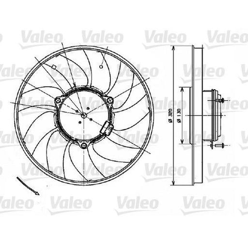 Valeo Engine Cooling Fan 696083