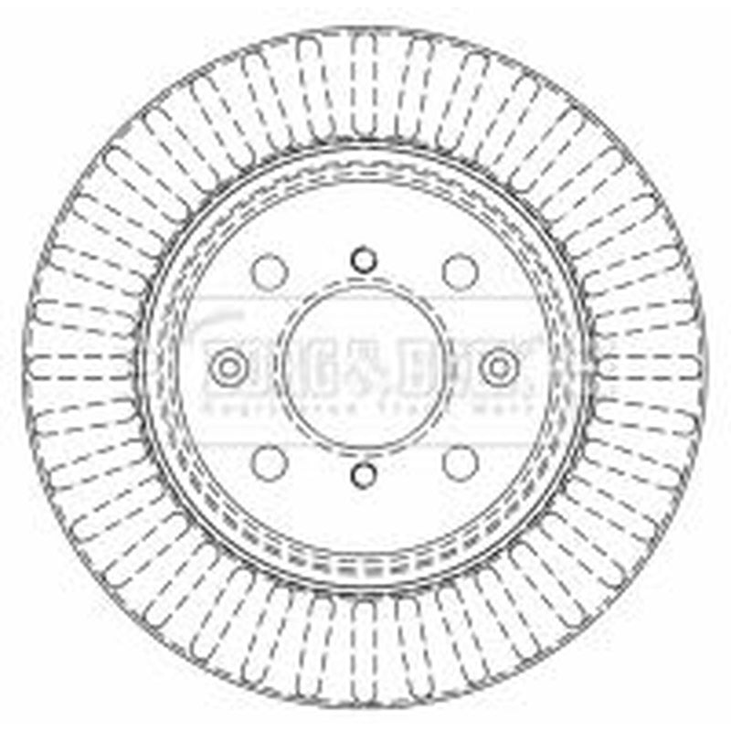 Borg & Beck 2 x Vented Front Brake Discs BBD4512