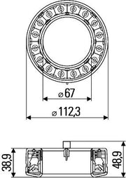 Hella 2SB 009 362-067 Tail Light Assembly