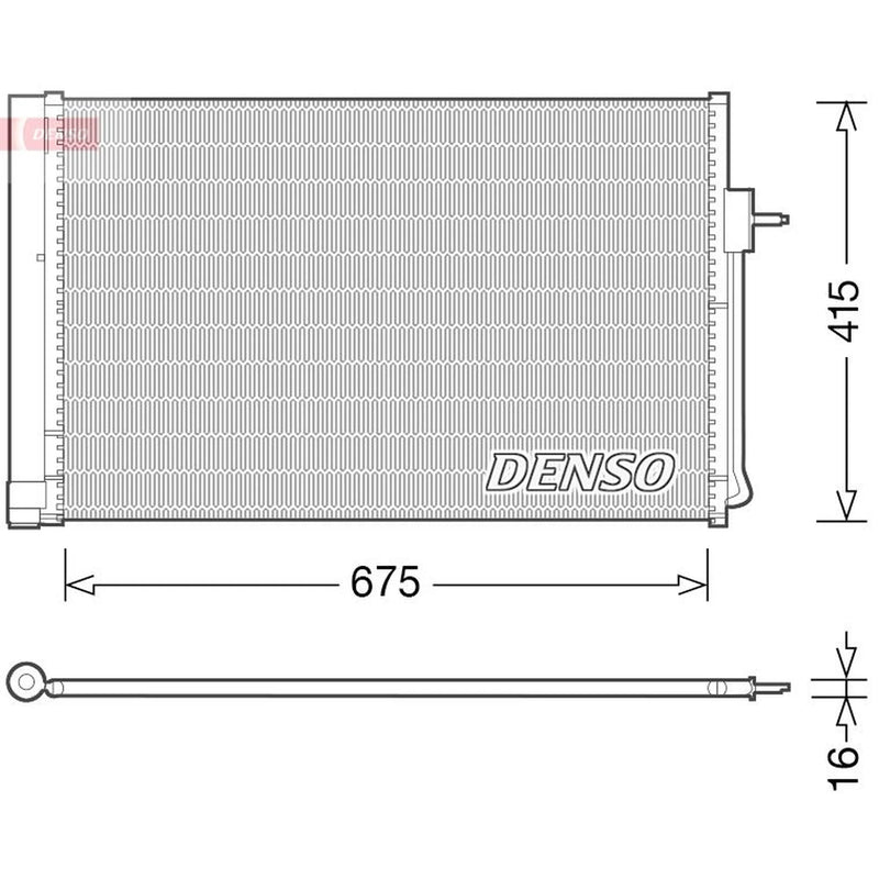 Denso Air Conditioning Condenser DCN15001
