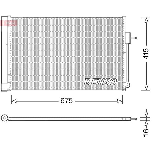 Denso Air Conditioning Condenser DCN15001