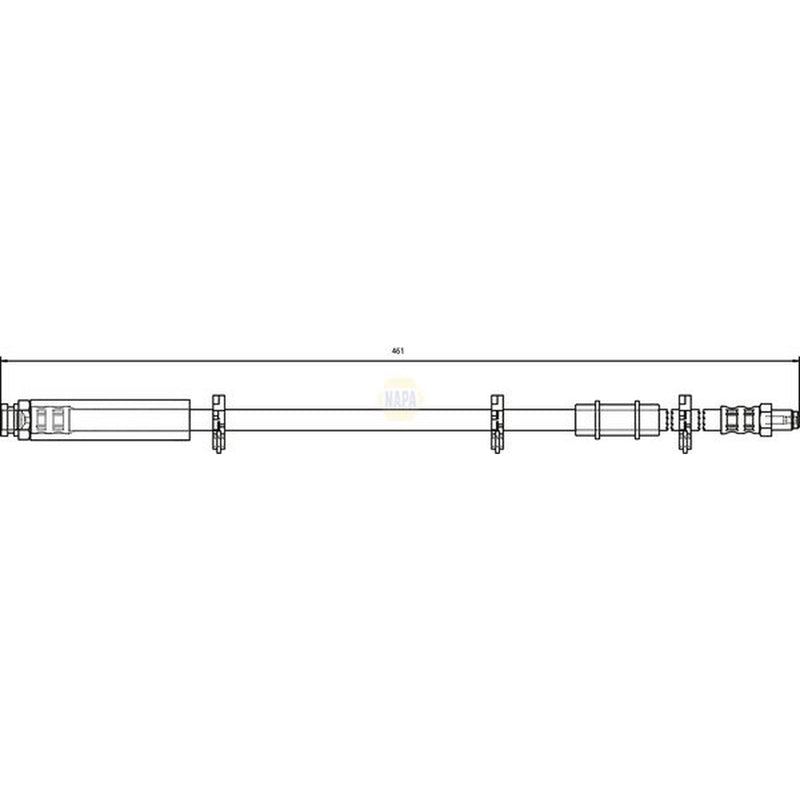 NAPA Brake Hydraulic Hose Line Front NBH1188
