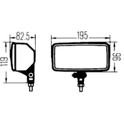 Hella Front Left Fog Light H3 1ND 005 700-421
