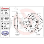 Brembo 2 x / Front Brake Discs 09.C877.11