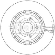 Borg & Beck 2 x Vented Front Brake Discs BBD6238S