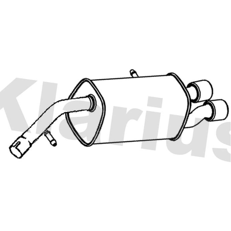 Klarius Box With Tail Pipe Rear PG933B