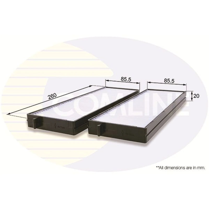 Comline Cabin Air Filter (Pollen Filter) EKF326-2