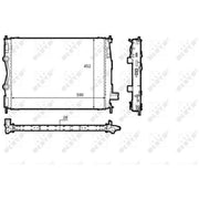 NRF Engine Radiator 58540