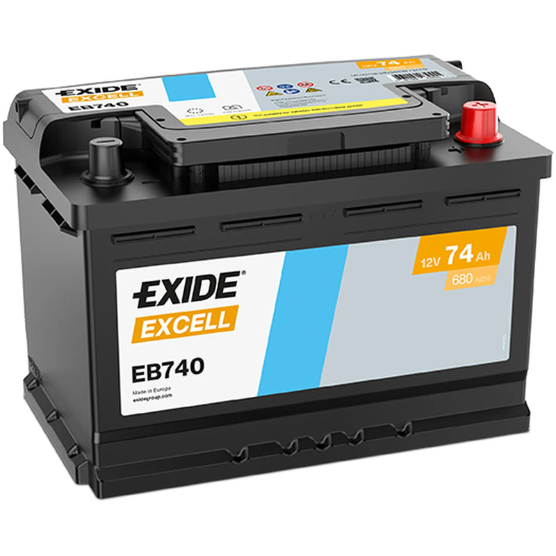 Exide Battery 12V 74Ah 680A EB740