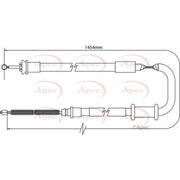 Apec Handbrake Cable Right Rear CAB1093