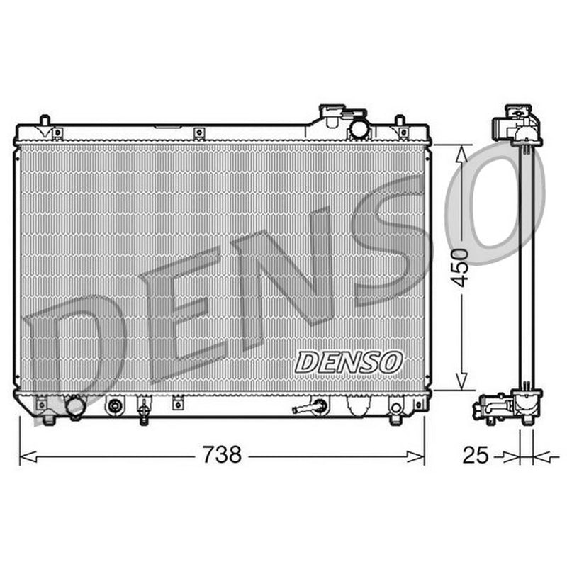 Denso Engine Radiator DRM51004