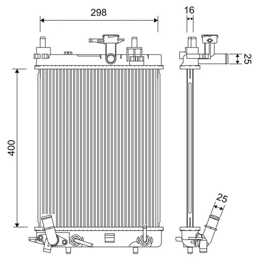 Valeo Engine Radiator 701256