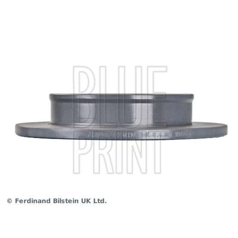 Blue Print 2 x Solid Front Brake Discs ADG04340